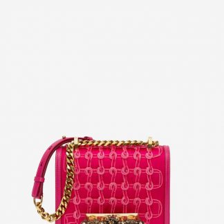 Women's Cocktail Pink Small Butterfly Jewelled Satchel